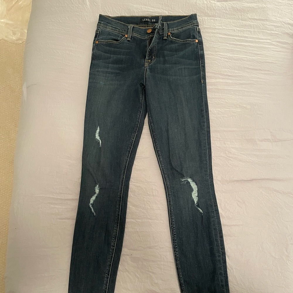 Level 99 Skinny Blue Jeans Tana #Y2897